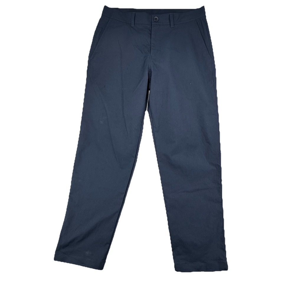 Lululemon‎ Commission Pants LM5AEYS Mens Size 34  BLUE Flip Cuff Reflectors